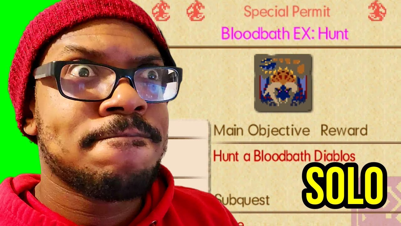 MHGU EX Bloodbath Diablos SOLO | The True Final Monster Hunter Boss
