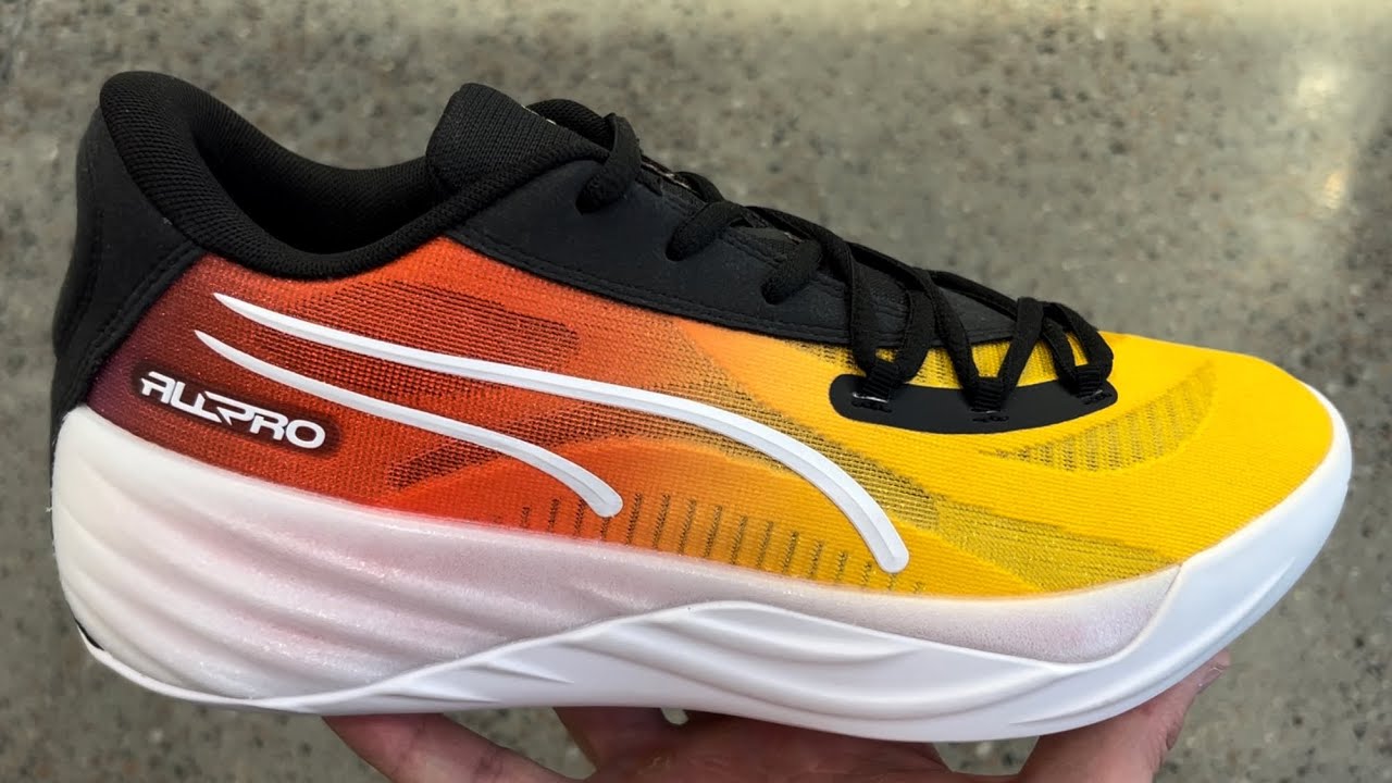 Puma All Pro Nitro Showtime Yellow Basketball Shoes