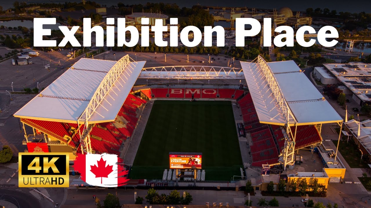 Toronto from Above: 4K Drone Views - BMO Field, Hotel X Toronto, Exhibition Place 🚁🏟️🏨