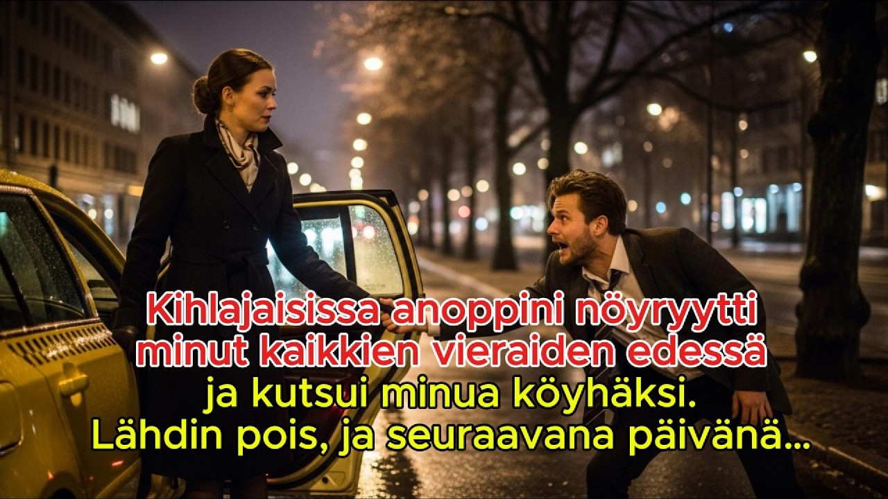 Kihlajaisissa anoppi nöyryytti minua ja kutsui köyhäksi. Lähdin pois – ja seuraavana päivänä…