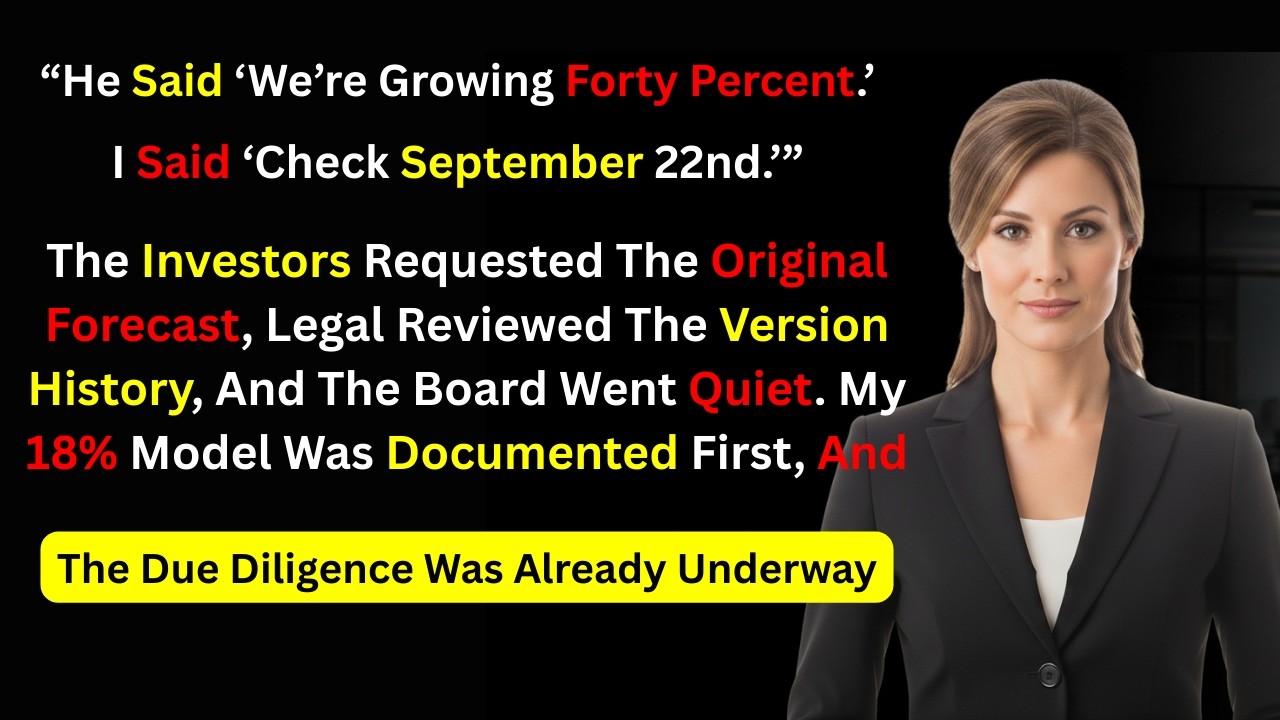 Investors Requested My Original Forecast—It Didn’t Match the VP’s Deck