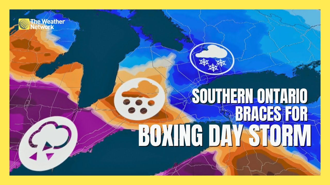 Southern Ontario Braces for Boxing Day Storm With Snow, Freezing Rain, and Ice | #forecast