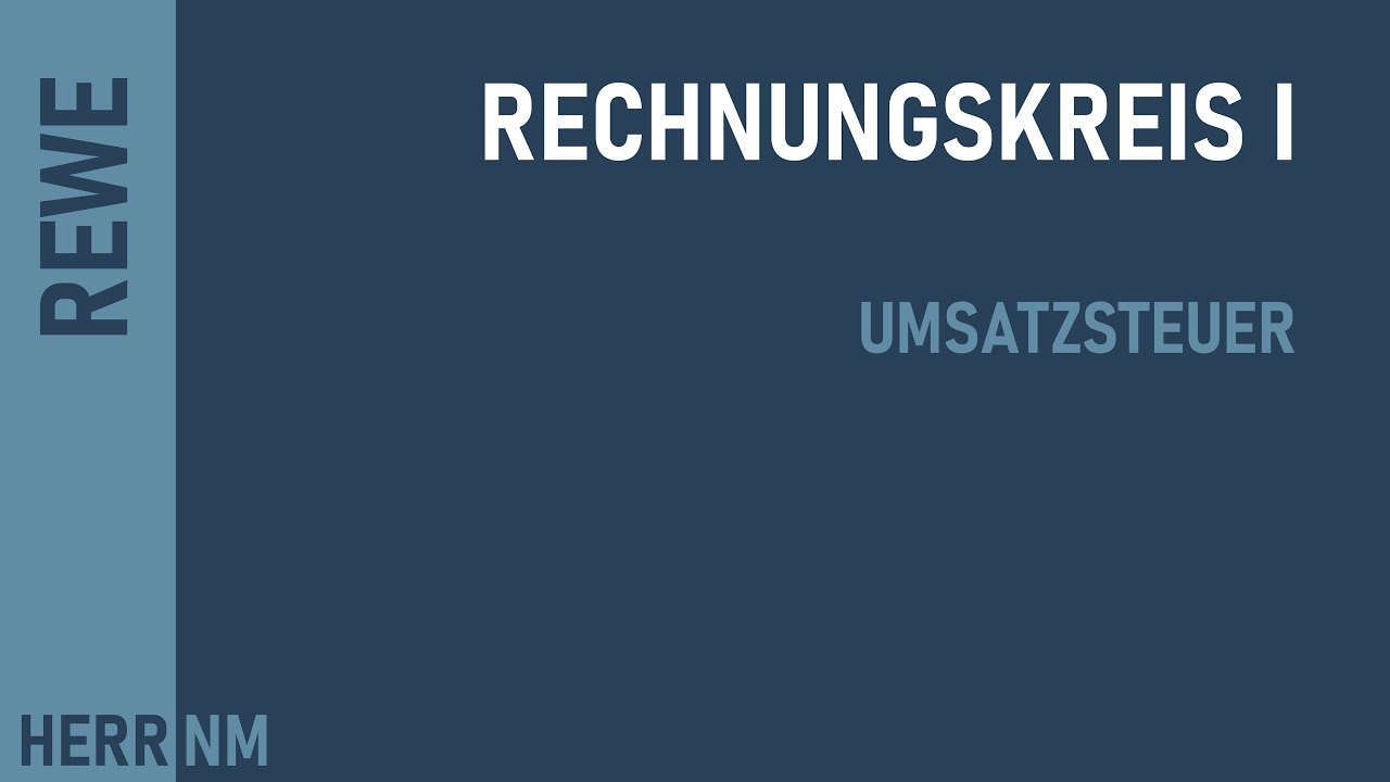 Rechnungskreis I - Umsatzsteuer