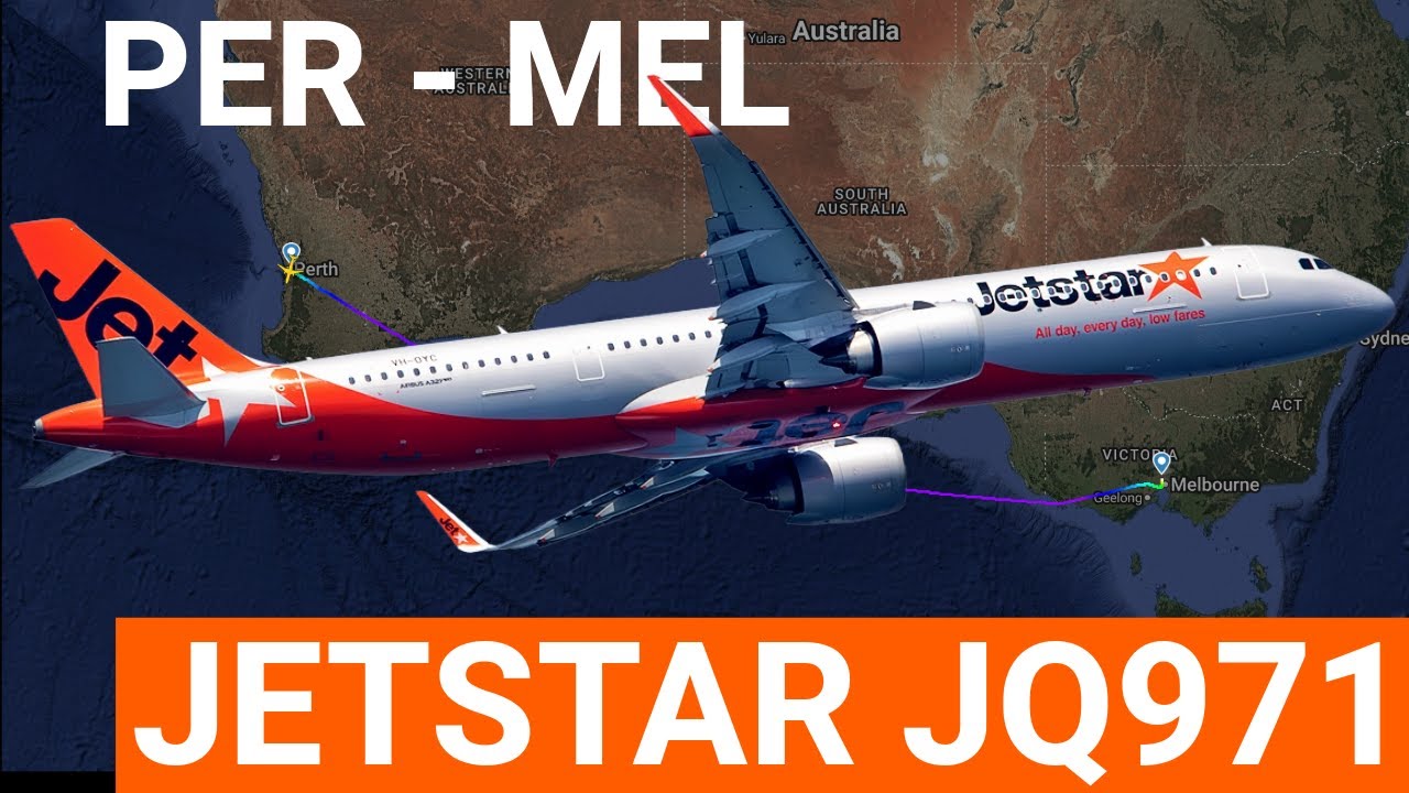 JETSTAR Perth ke Melbourne – Full Flight Experience (Boarding, Take Off, Landing)