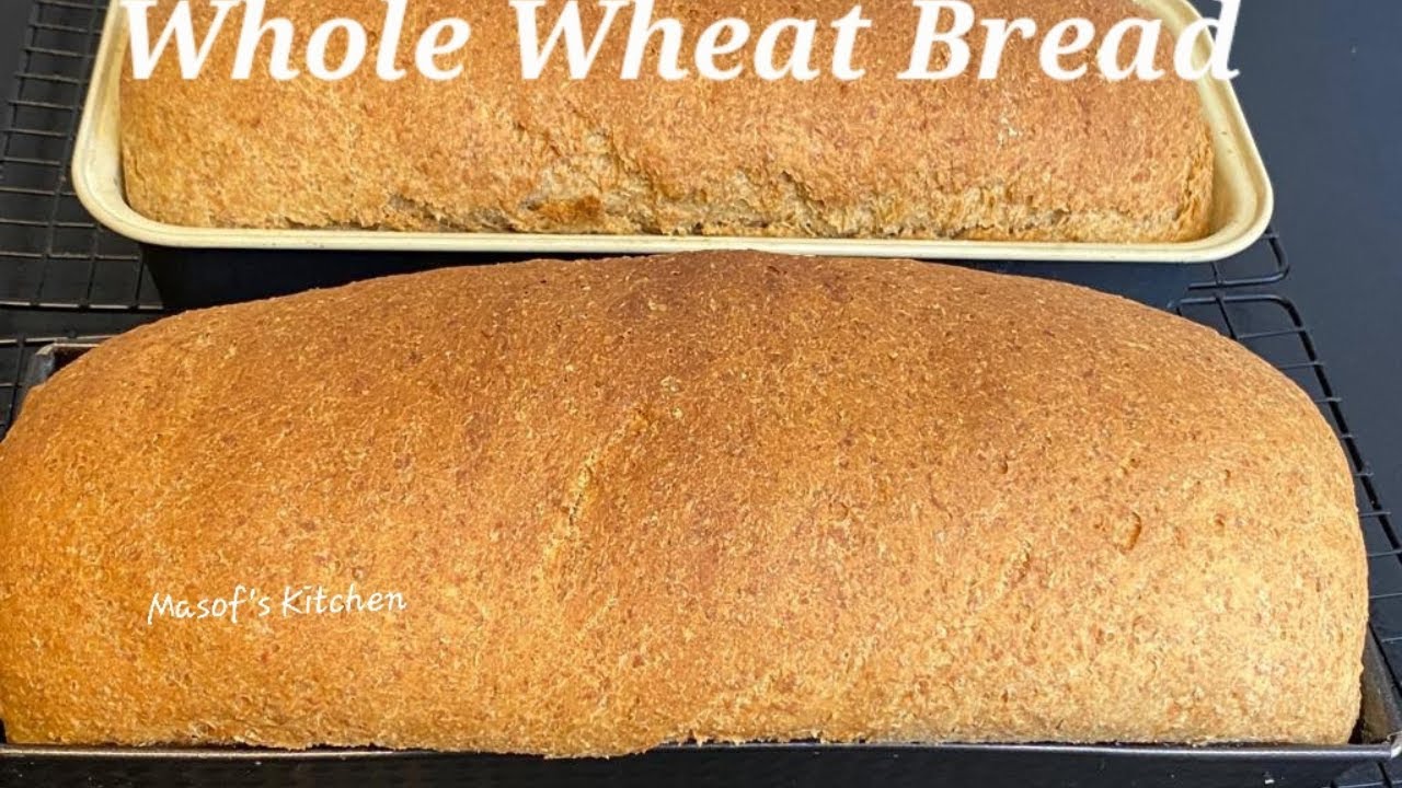 Whole Wheat Bread//Homemade Brown Bread🇬🇭 Recipe//@Masof's Kitchen
