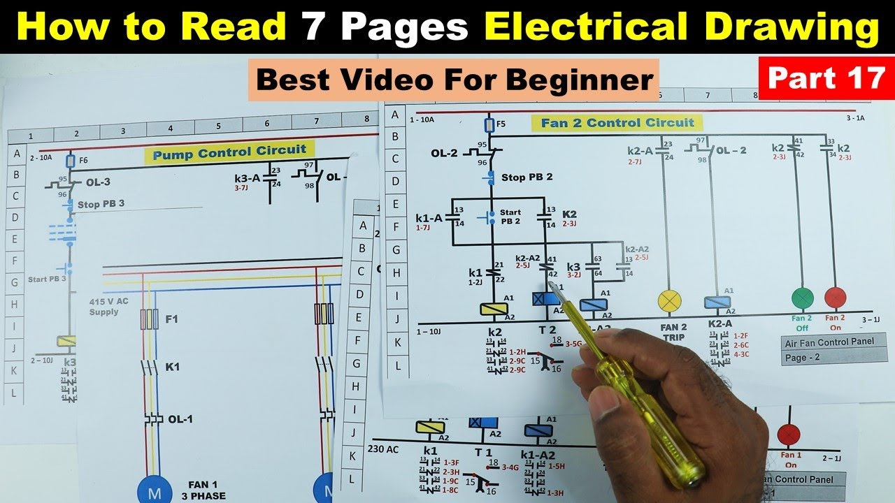 आज आप 100 % Electrical Drawing पढ़ना सिख जाओगे | Electrical Drawing part 17 @ElectricalTechnician