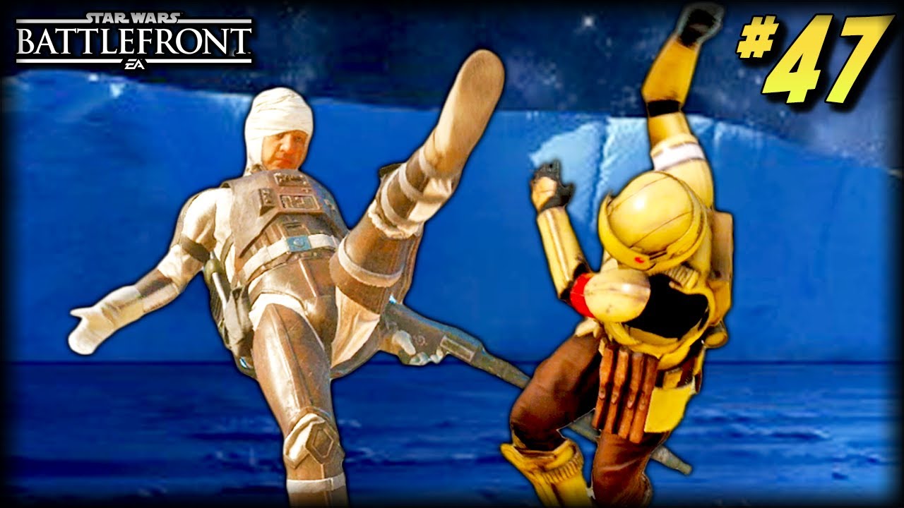 Star Wars Battlefront - Funny Moments #47 (Epic Dengar Kick, Nien Nunb in Battlefront 2!)