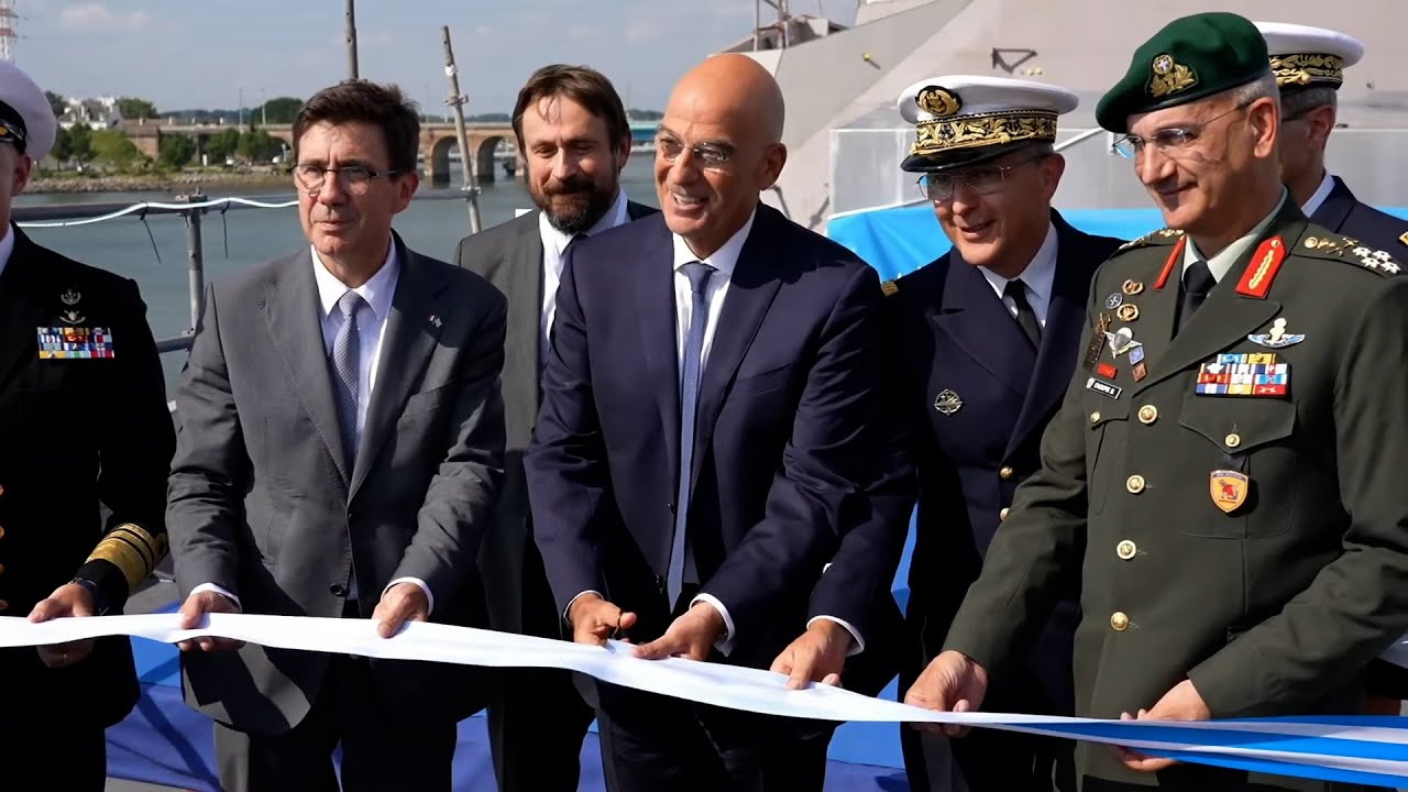 Ν. Δένδιας: Σημαντικός σταθμός για το Πολεμικό Ναυτικό η καθέλκυση της φρεγάτας «Νέαρχος»