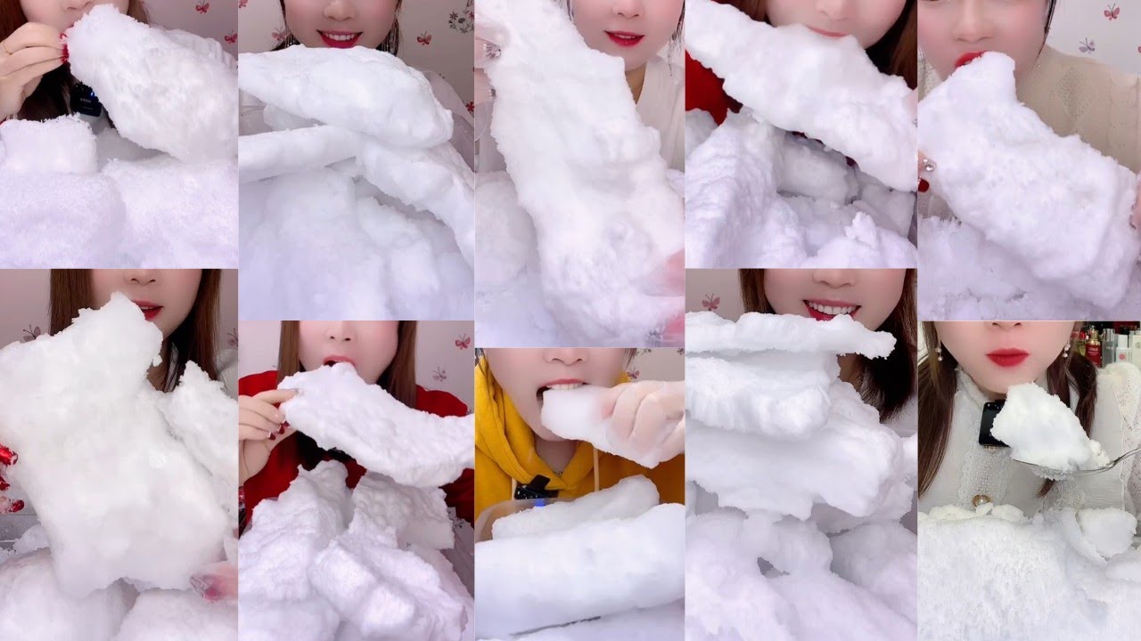 ASMR ICE EATING || AJING'S SOLO FREEZER FROST ICE EATING || SATISFYING SOFT FROST BITES ASMR🧊