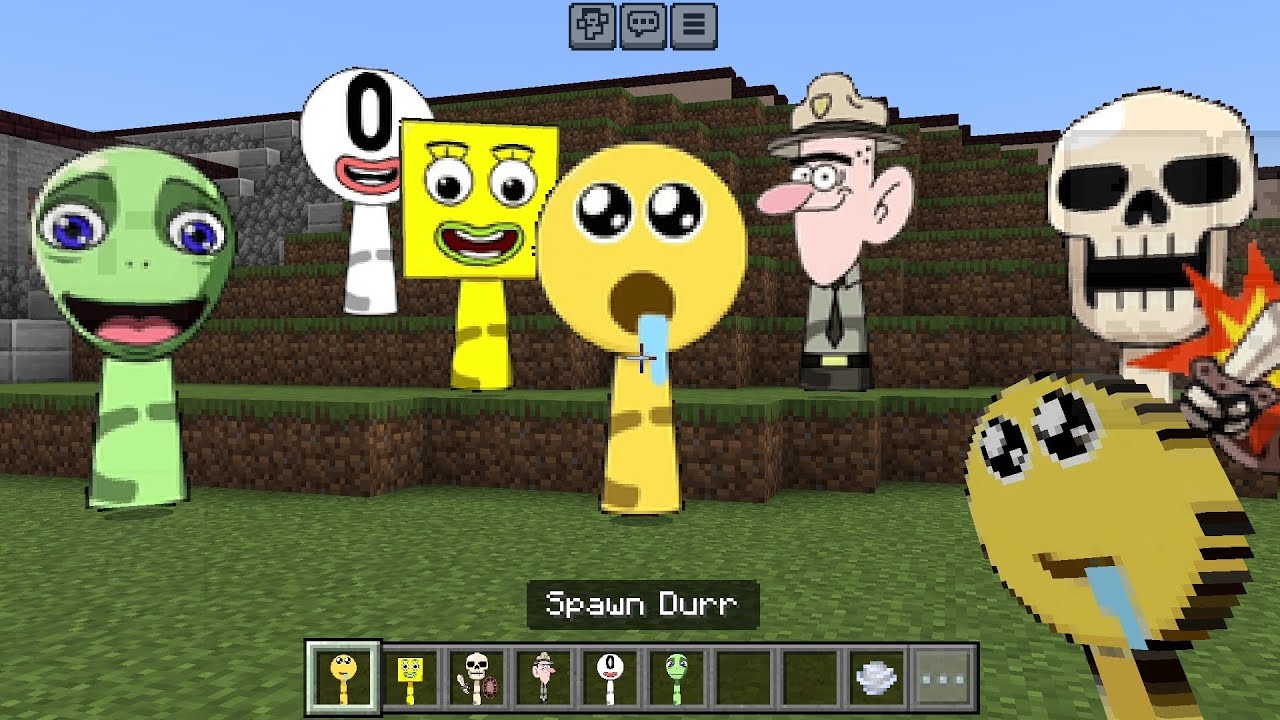 Sprunki OC Durr added to Minecraft PE