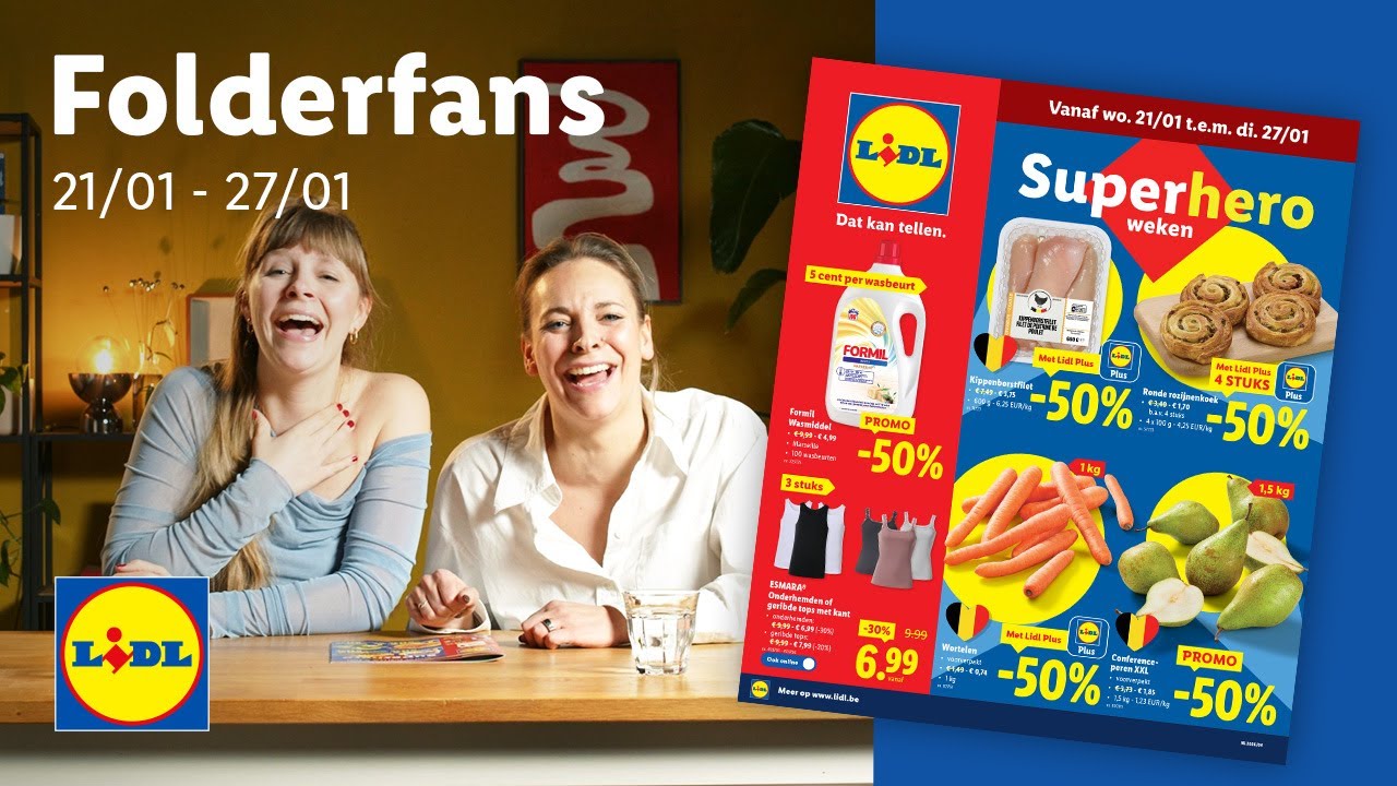 Folderfans - Aflevering 37: Line en Shana fileren de Lidl-promo’s van 21 tot en met 27 januari