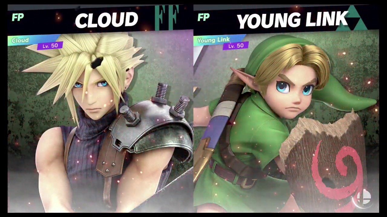 Super Smash Bros Ultimate Amiibo Fights – Request #12745 Cloud vs Young Link