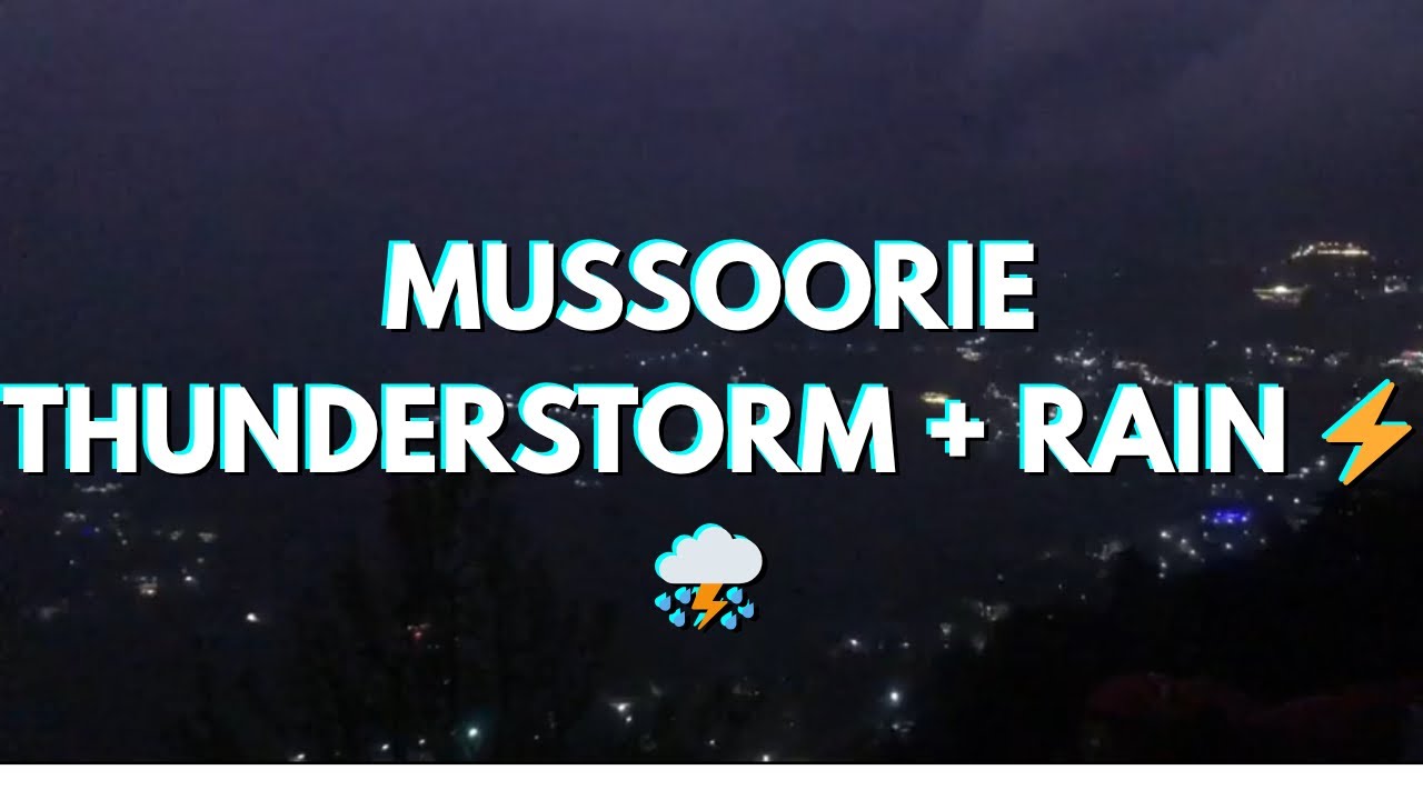 Heavy Rain on Tin Shed in Mussoorie | Thunderstorm Light & Natural Sounds ⛈️ ⚡️ 🏠