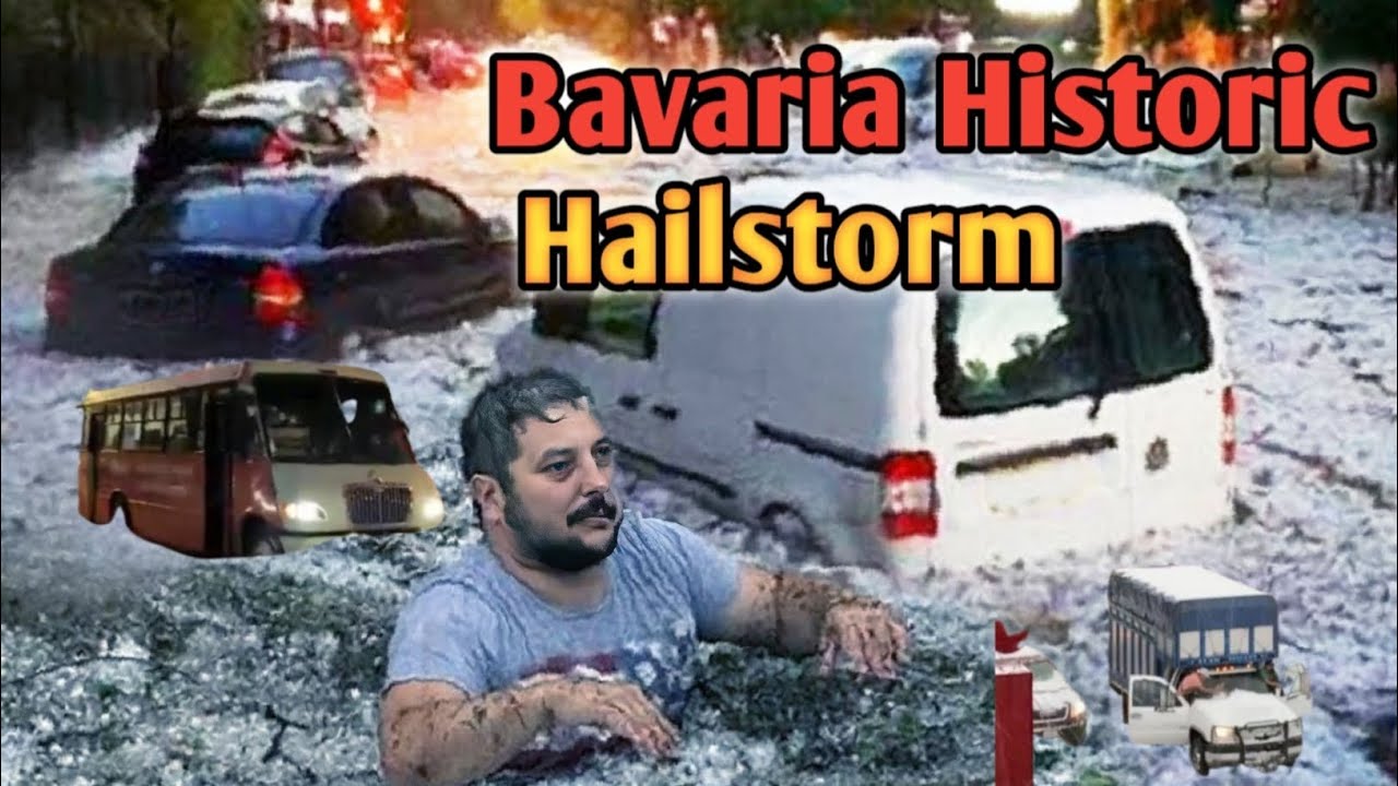 15 Minutes ago!! Germany closes all Highways || The Hailstorm in BAVARIA becomes Historic #hailstorm