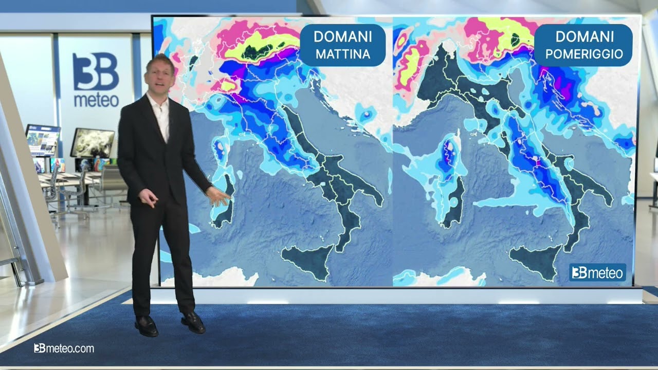 Ultimo vortice con pioggia e neve, poi si cambia musica