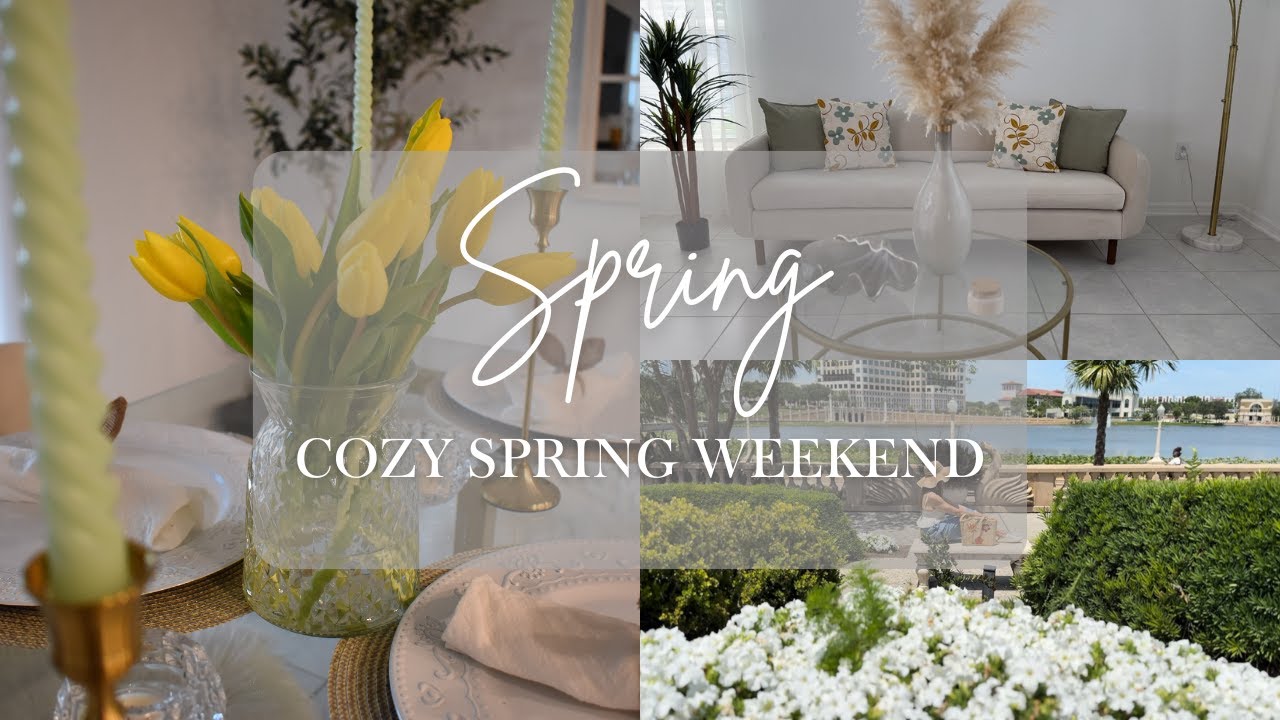 #3 Cozy Spring Weekend at Home  | Cleaning | Decorating & Slow Living Vibes