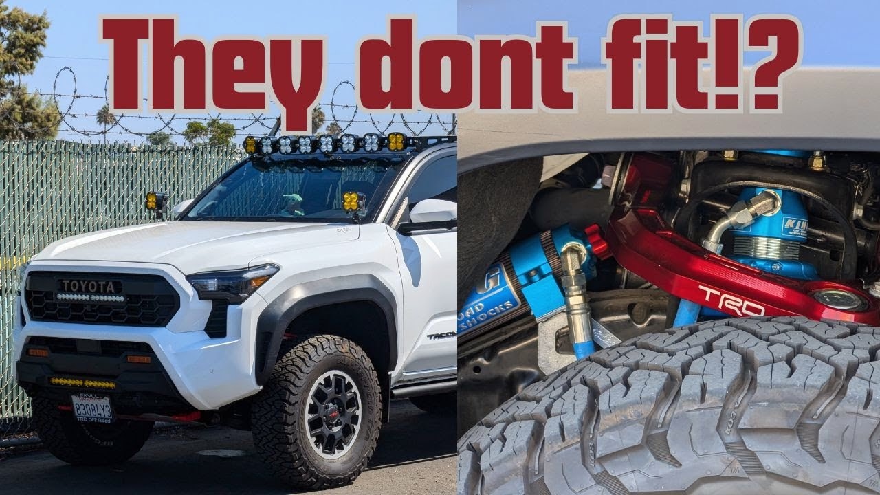 Installing new KING SHOCKS on 2024 Tacoma... Almost / How To