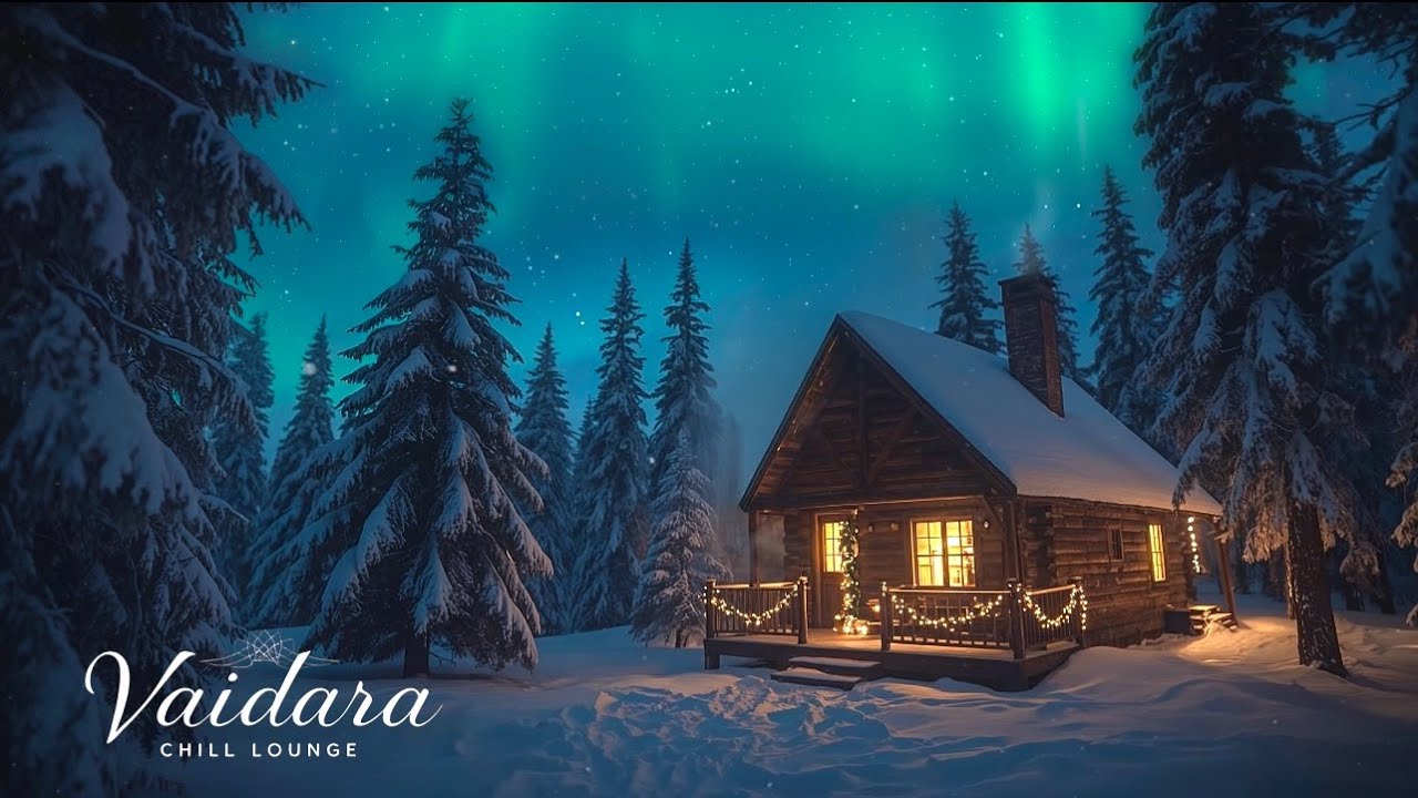 Идеальная зимняя ночь ❄️ | Северный свет и невероятно красивая музыка для полного расслабления