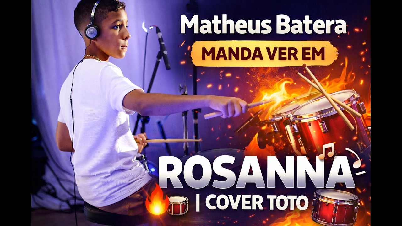 Matheus Batera manda ver em “Rosanna” | Cover Toto 🔥🥁SHUFFLE