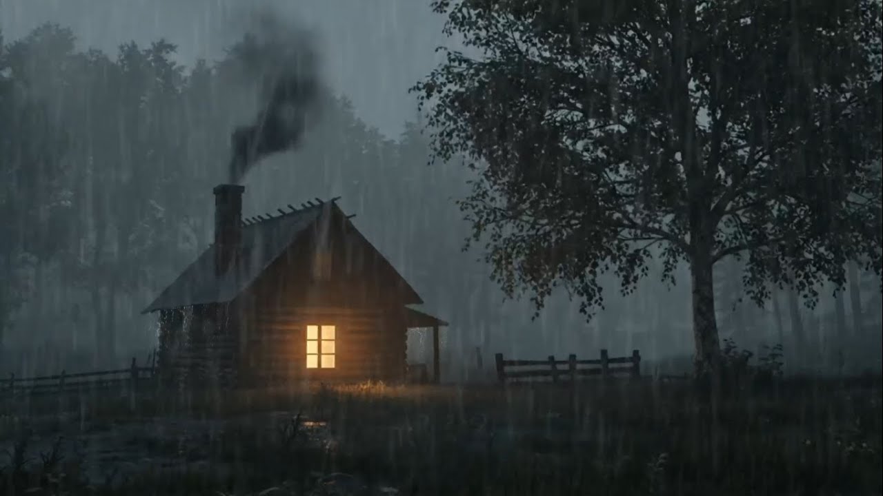 Rain and Thunder Sounds for Sleep | Deep Night White Noise for Calm Rest