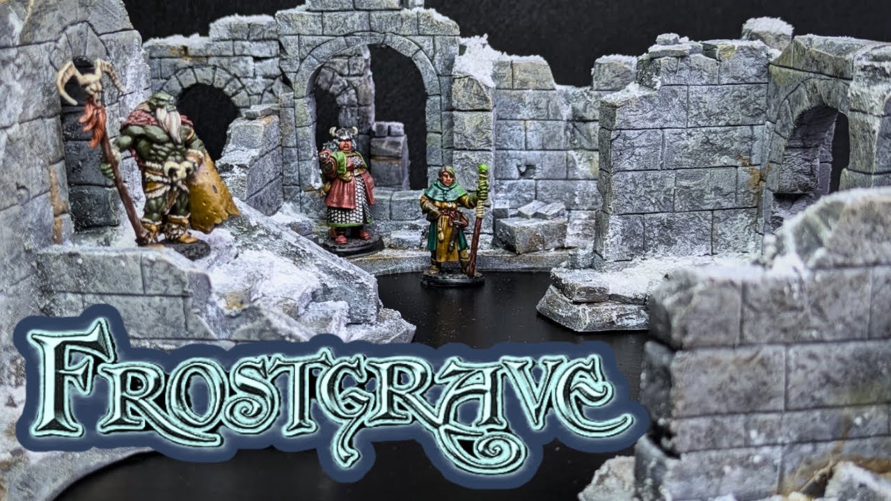 Cómo hacer ruinas de piedra para Frostgrave | Escenografía para wargames y RPG