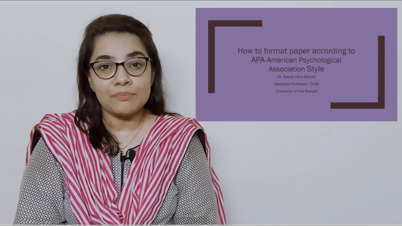 How to format thesis manuscript according to APA
