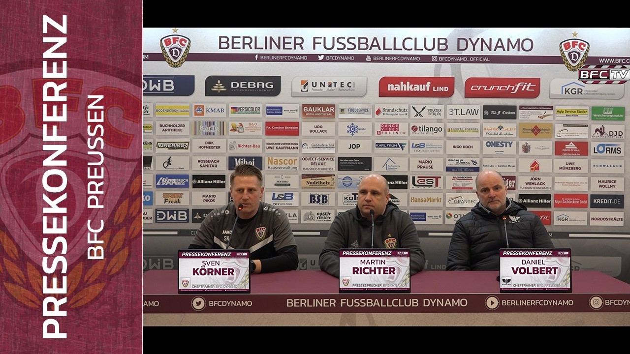 20.Spieltag - Regionalliga Nordost - BFC Dynamo - BFC Preussen 3:1 - 03.03.2026 - PK