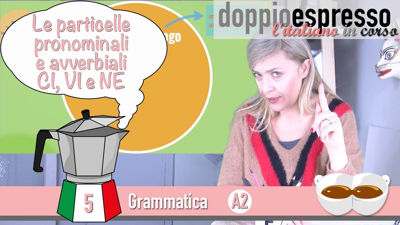 CI, VI e Ne particelle pronominali e avverbiali - Level A2 - Grammatica Italiana