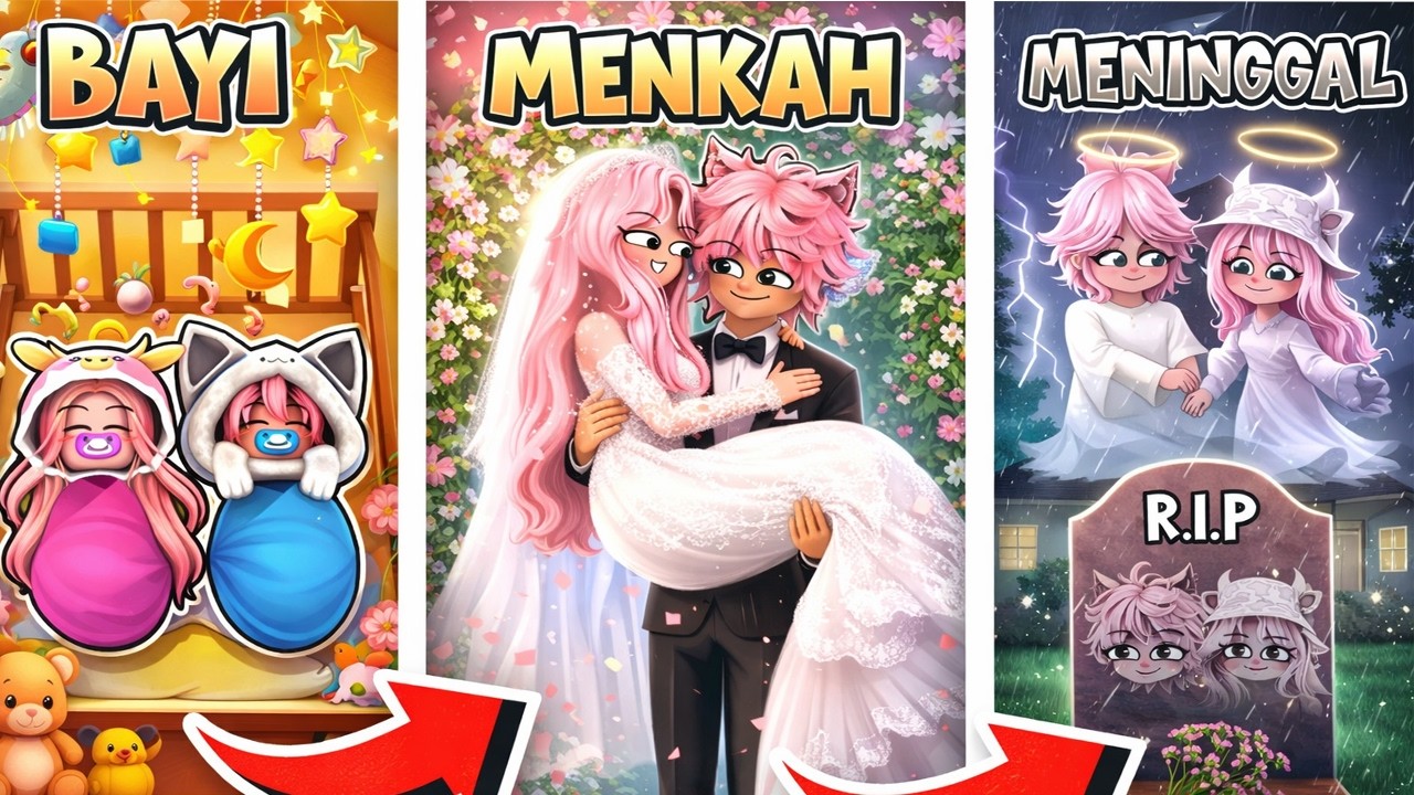 MOMON & ATUN DARI BAYI MENIKAH SAMPAI MENINGGAL DI ROBLOX @BANGJBLOX 