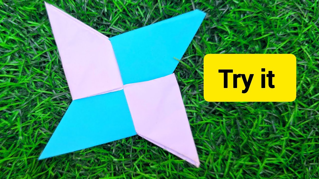 How To Make a Paper Ninja Star (Shuriken) - Origami part-7