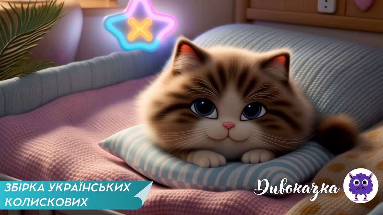 ЗБІРКА УКРАЇНСЬКИХ КОЛИСКОВИХ 🌙🐾 | Колискові про кошенят 💤 | Ніжні дитячі пісні для швидкого сну