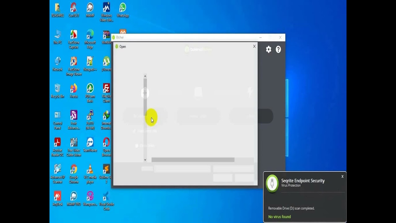 Creating Bootable usb drive using balenaetcher