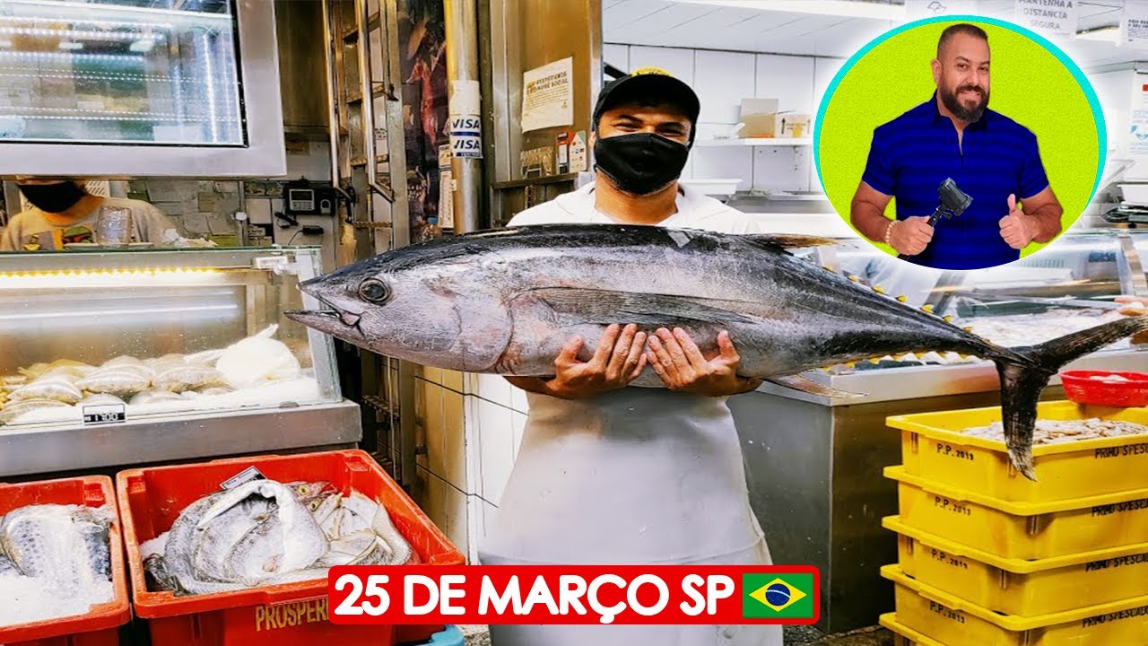 Peixes e Frutos do Mar do Mercado Municipal de São Paulo