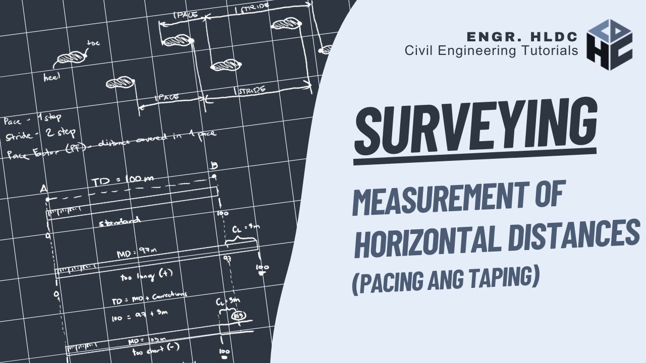 Elementary Surveying | Measurement of Horizontal Distances | Pacing and Taping (Part 1)