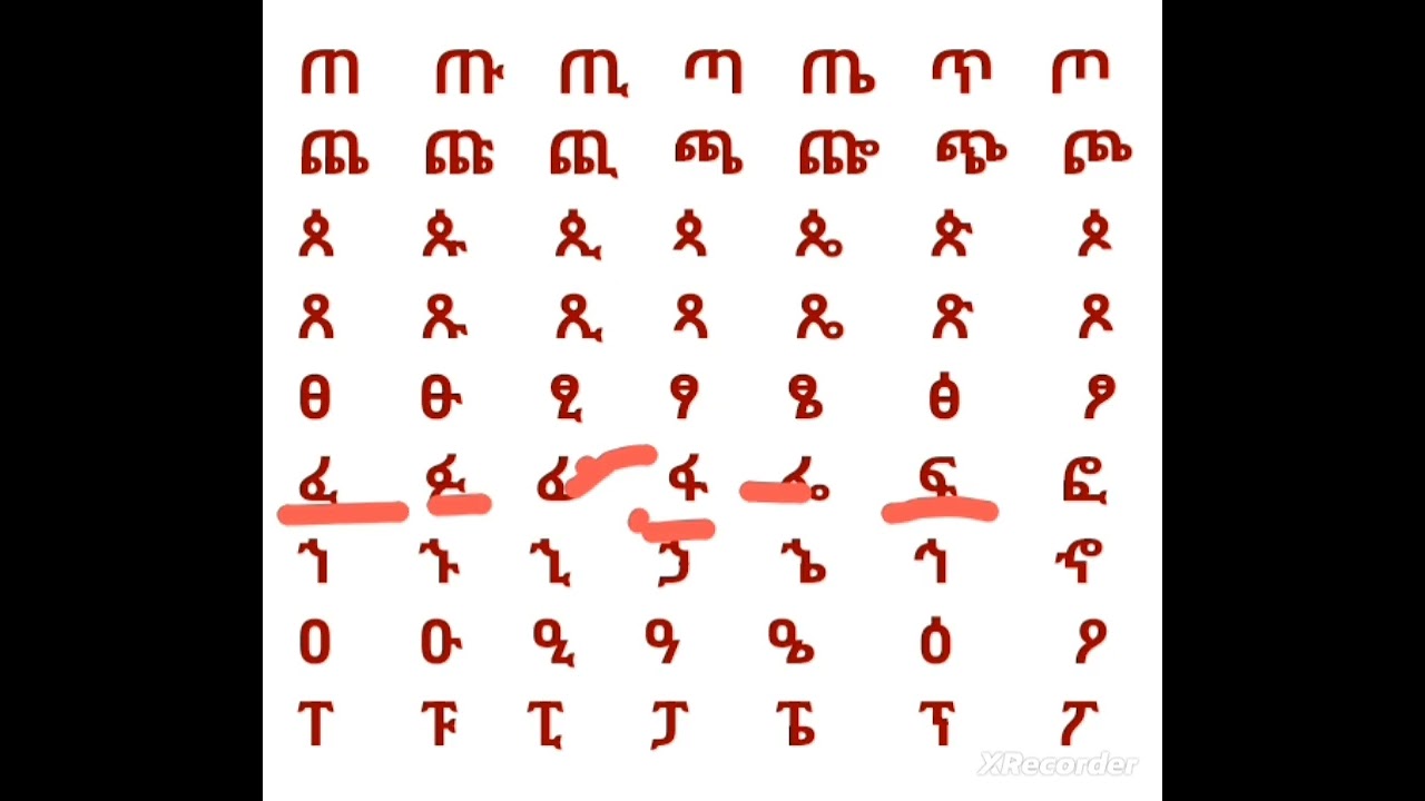 አማርኛ ፊደላት ለጀማሪዎች ለሚሆን ክፍል 3