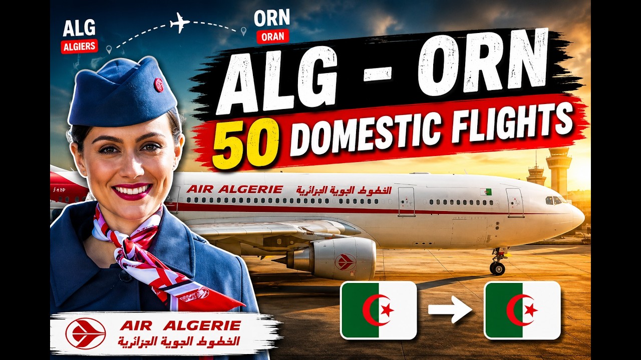 AIR ALGERIE A330 Business Class  Algiers to Oran  🇩🇿 !!!