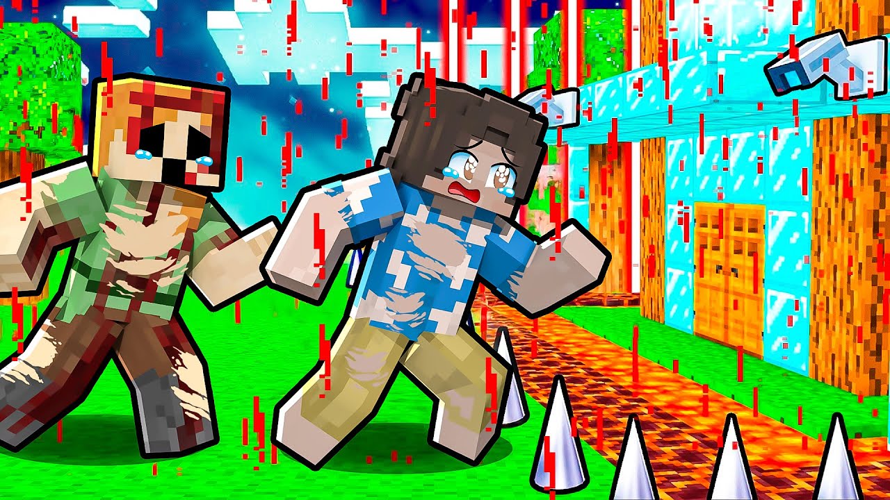 KANLI YAĞMUR VS EN GÜVENLİ EV 🩸🔒 - Minecraft