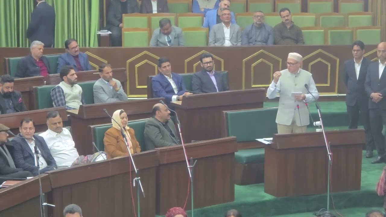 جموں و کشمیر قانون ساز اسمبلی کے جاری اجلاس میں وزیر اعلیٰ عمر عبداللہ کا اہم اور تفصیلی خطاب