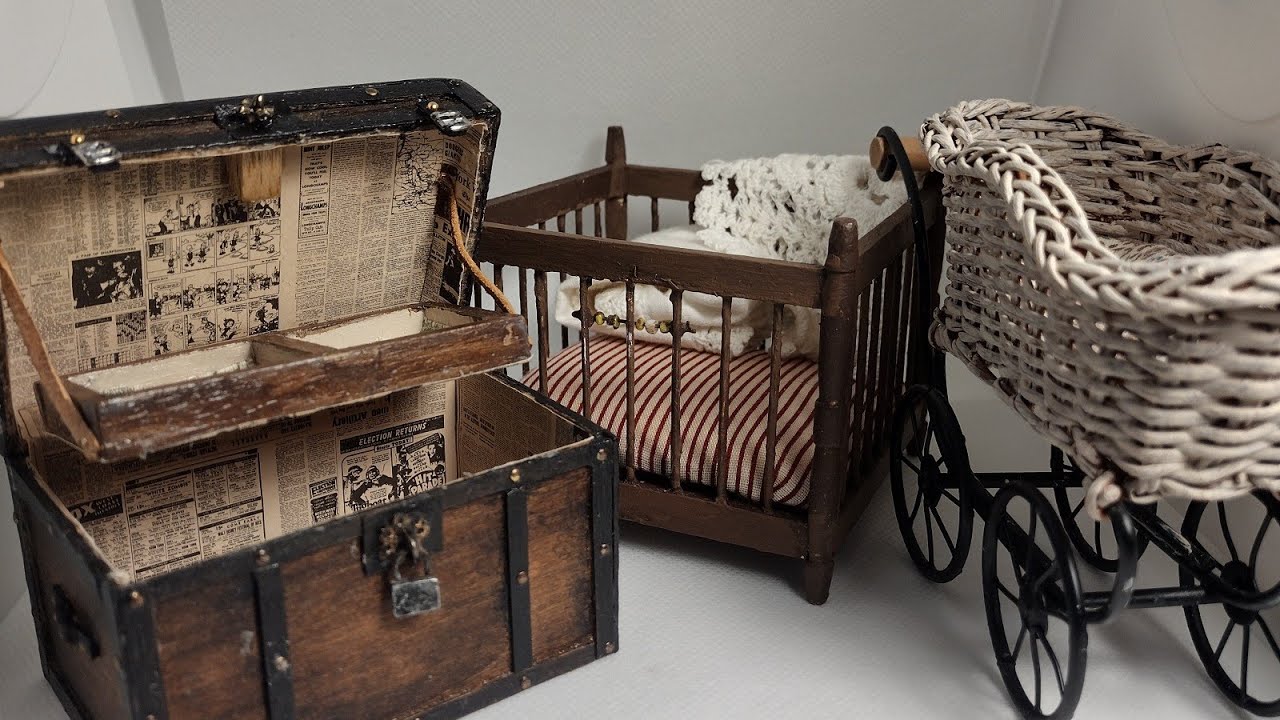 MINI INVENTORY plus STEAMER TRUNK Makeover for MINI BABIES-Little Gretchen's Workshop