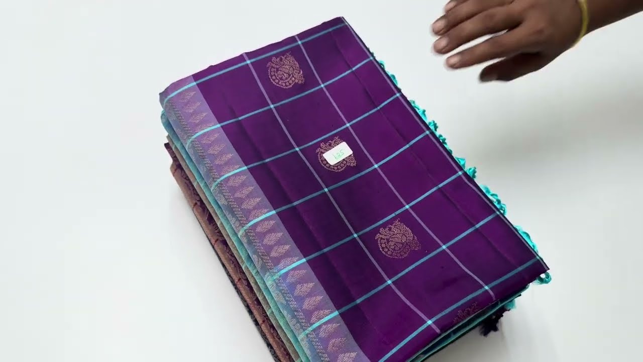 Checked soft silk handloom sarees | cod available | varnaa sirumugai