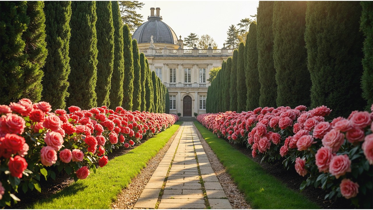 Luxury Rose Garden Estate Walk Provence France