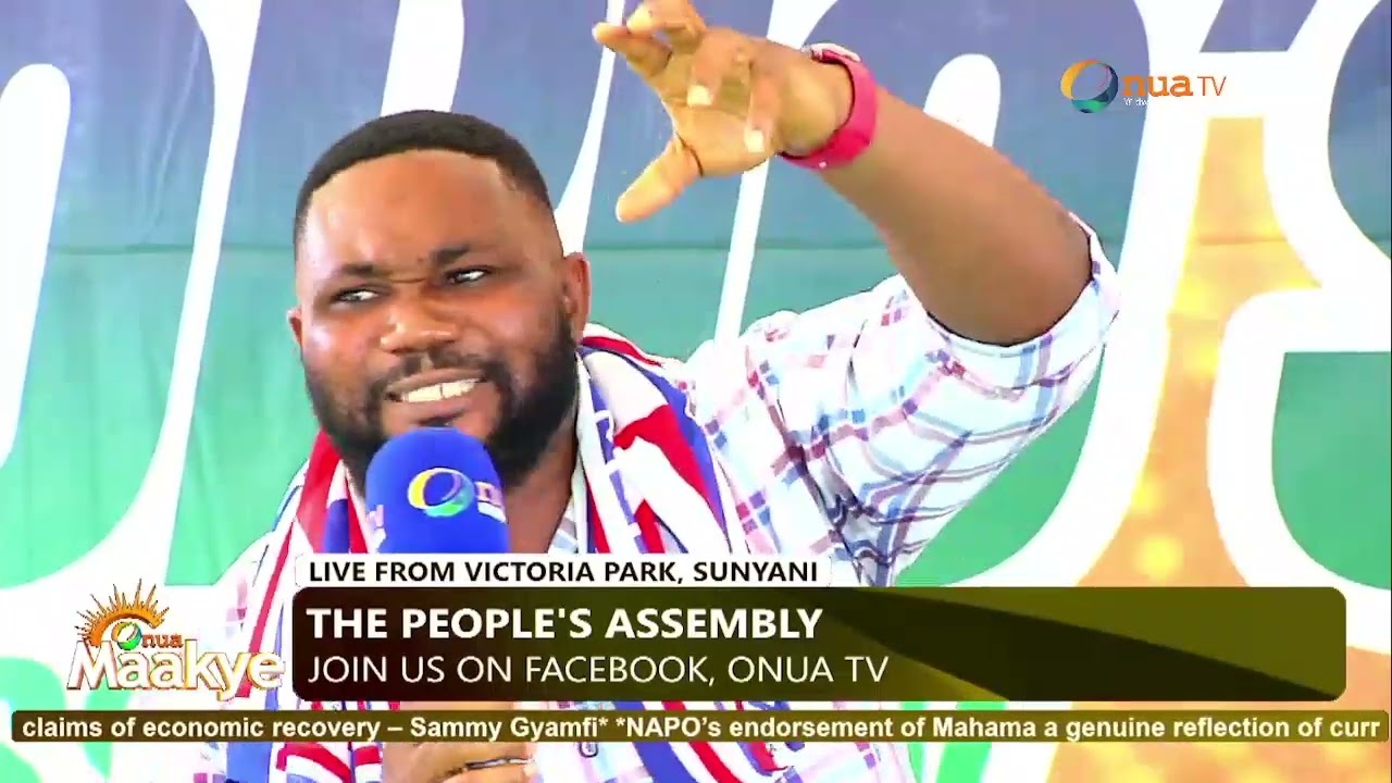 NPP Communications member brags NPP's successful development in Sunyani.