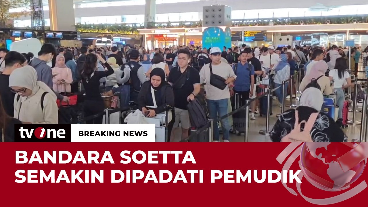 Bandara Soetta Terpantau Sibuk Jelang Lebaran 2026 | Breaking News