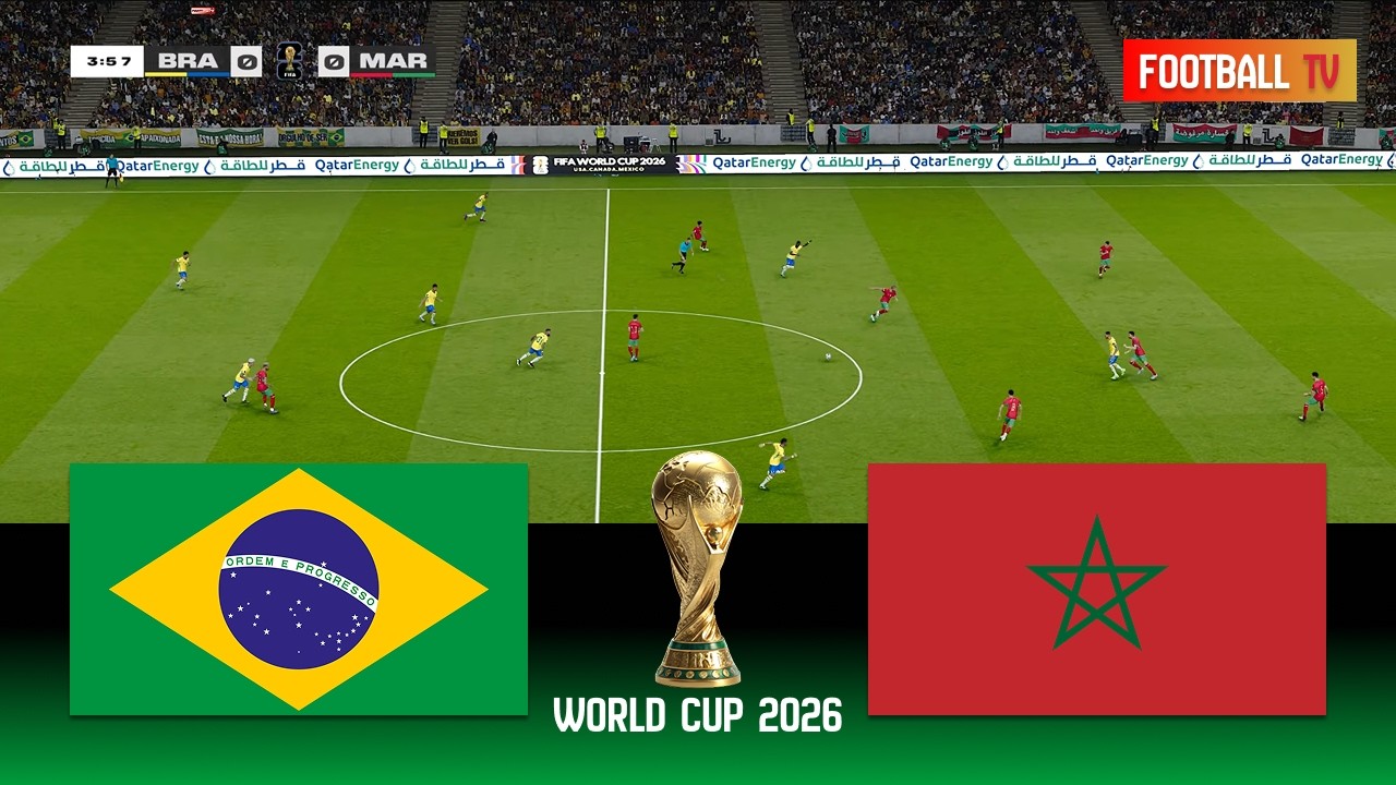 Brazil vs Morocco | FIFA World Cup 2026 | Full Match All Goals