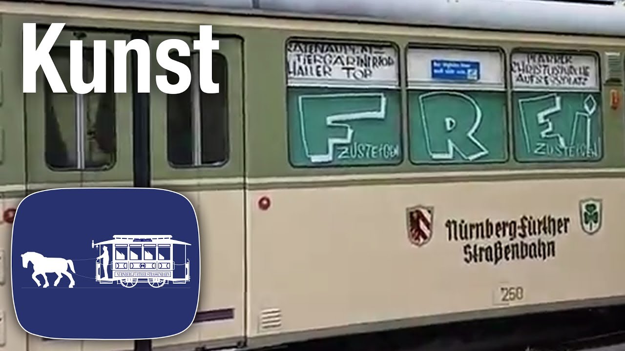 Sonderfahrt Kunstprojekt in historischer Straßenbahn 2017 | Straßenbahn Nürnberg | #sfnbgTV