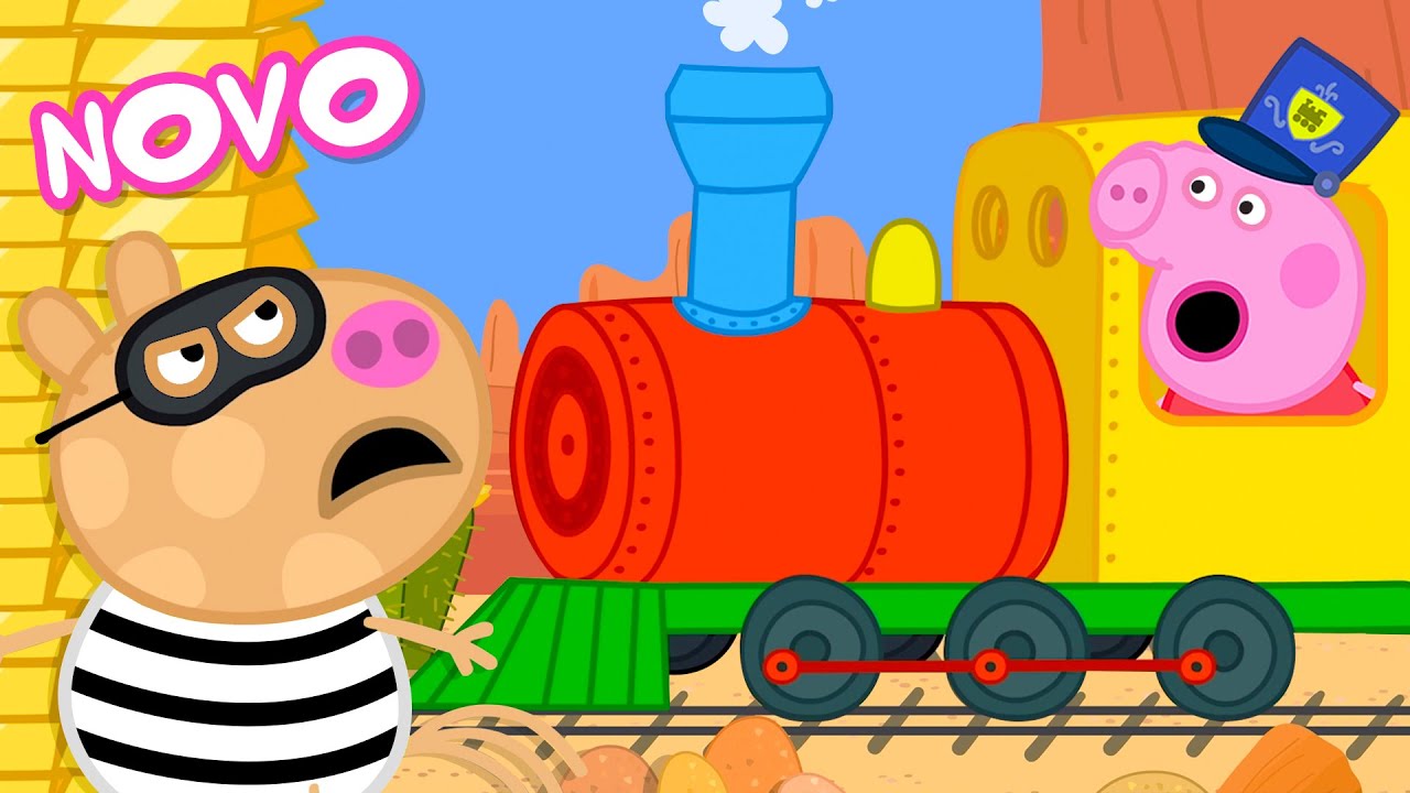 Peppa Pig Português Brasil | Assalto ao Trem! | NOVO Contos da Peppa Pig