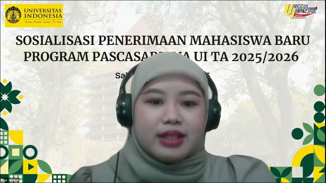 Sosialisasi Penerimaan Pascasarjana SIMAK UI