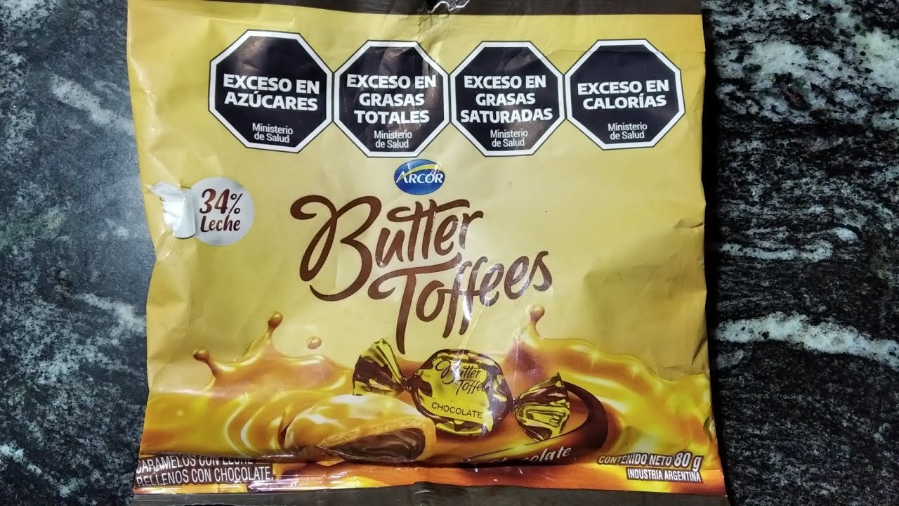 Butter Toffees Caramelos con Leche Rellenos con Chocolate 