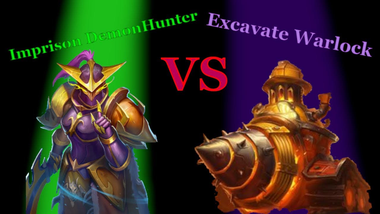 Imprison Demon Hunter vs Excavate Warlock | Hearthstone