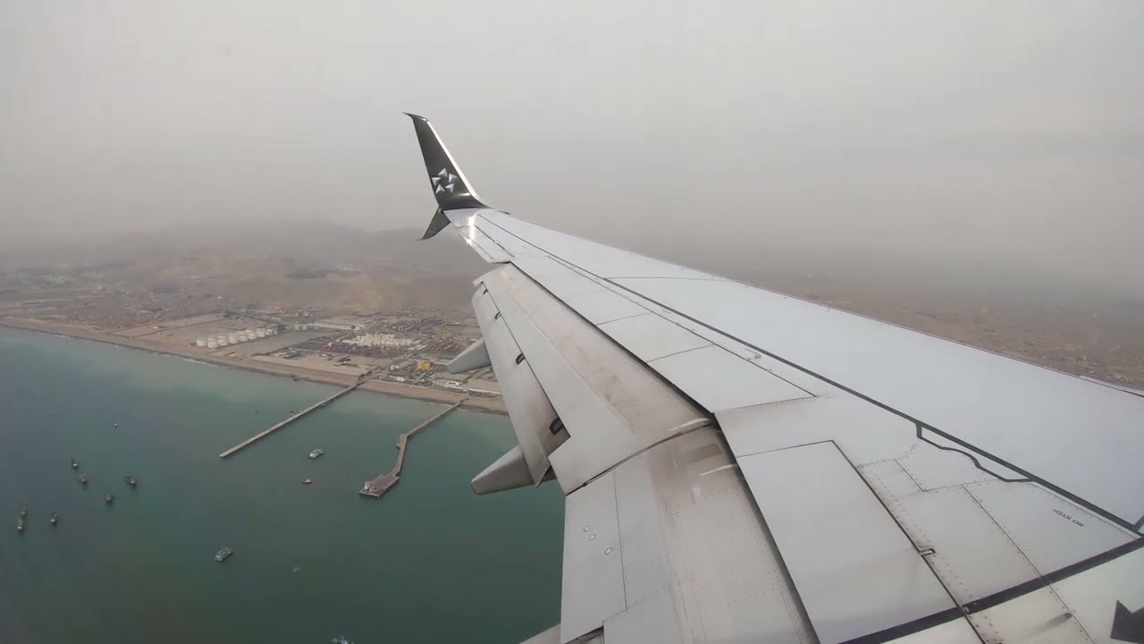 Landing in Lima, Peru